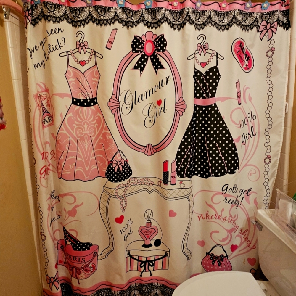 Glamour shower curtain